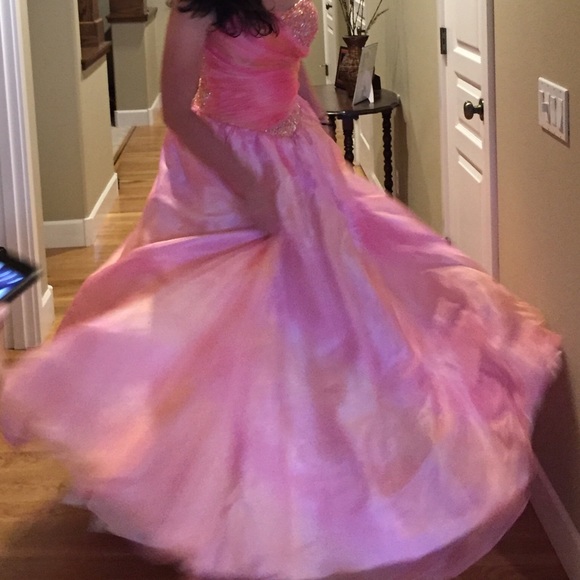 Princess Pink Prom Formal Dress Ball Gown Pageant Princess Quinceañera Barbie - Picture 12 of 16